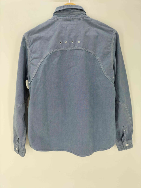 ササフラス SASSAFRAS 片ポケ B.D シャンブレー ワーク シャツ  猫目ボタン メンズ JPN:S